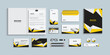 Corporate identity template set. Business stationery mock-up.