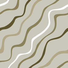 Abstract Seamless Pattern With Diagonal Wavy Lines