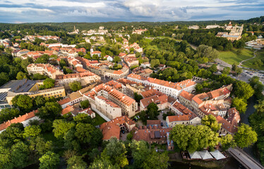 Wall Mural - Uzupis District and Republic in Vilnius, Lithuania. One of the famous district in Vilnius. Full of art performance.