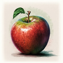Sketch Of An Apple