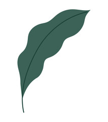 Poster - colored leaf design