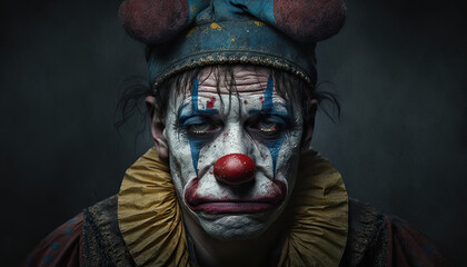 Sad clown