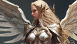 white female angel warrior