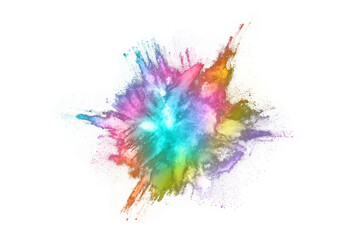 Wall Mural - abstract powder splatted background. Colorful powder explosion