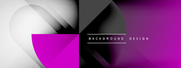 Abstract vector background. Shadow lines and lights with round elements and circles composition. Vector Illustration For Wallpaper, Banner, Background, Card, Book Illustration, landing page