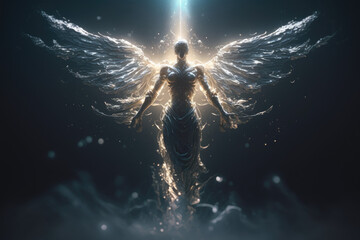 Wall Mural - beautiful angel ascending