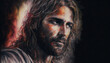 © Shiva3D - A color painting of Jesus Christ. generative AI