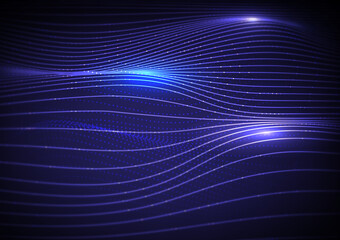 Wall Mural - curve technology abstract background