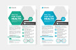 © Tanu - Healthcare and medical  flyer set design template for print idea