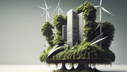 Wall Mural - esg green energy sustainable industry environmental social and corporate governance earth day the im