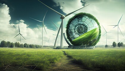Wall Mural - esg green energy sustainable industry environmental social and corporate governance earth day the im