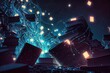© The Strange Binder - Artificial intelligence runs a chatbot that writes thousands of books. created with generative artificial intelligence