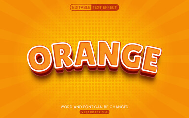 Orange text effect