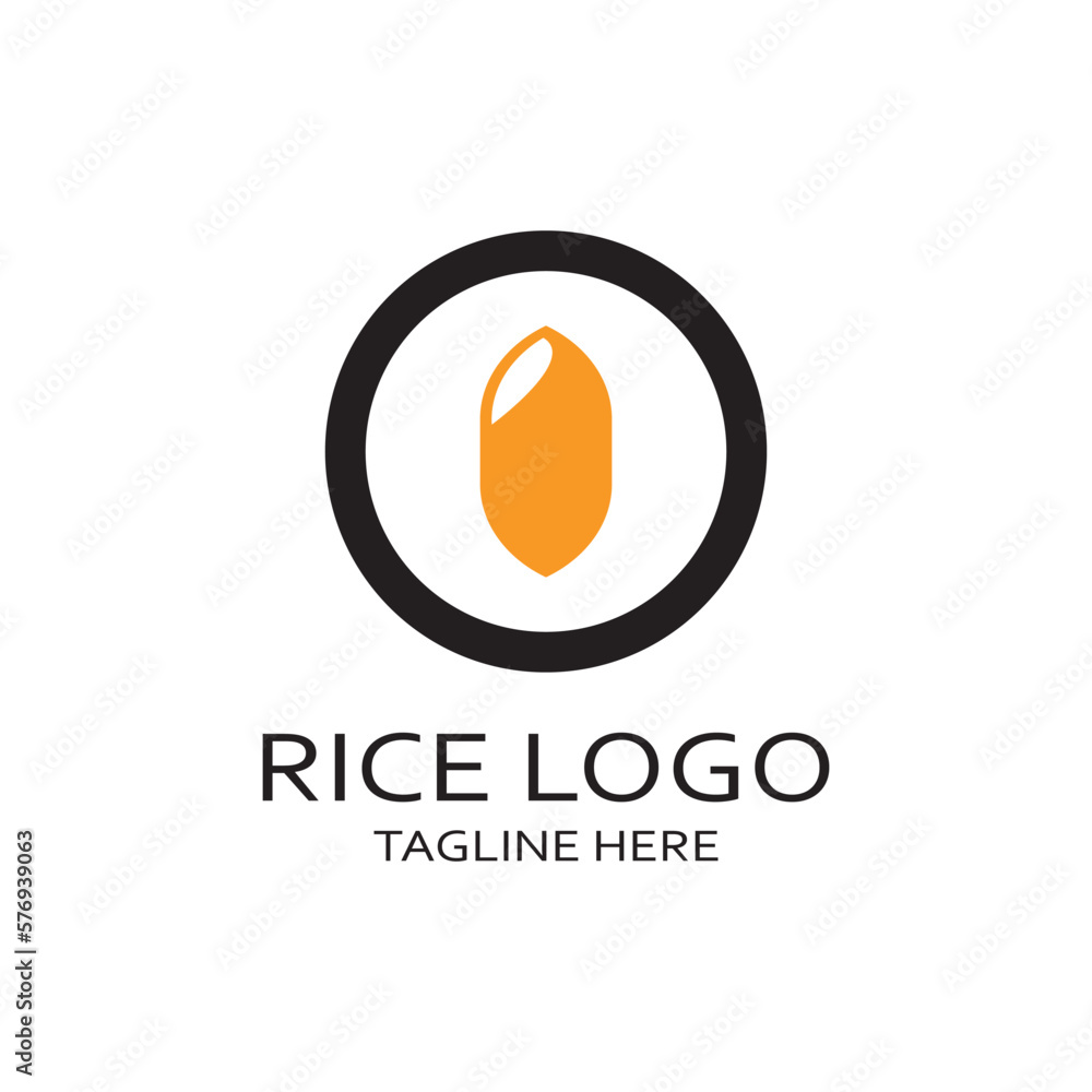 ,rice grain logo,rice,natural organic farming,for business,company ...