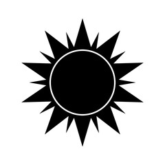 Wall Mural - boho celestial sun icon logo. simple modern abstract design for templates, prints, web, social media