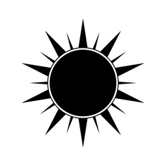 Wall Mural - boho celestial sun icon logo. simple modern abstract design for templates, prints, web, social media