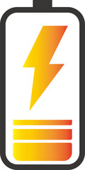Wall Mural - Charging battery logo pattern ICON