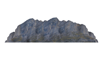 Sticker - mountain isolated transparency background.