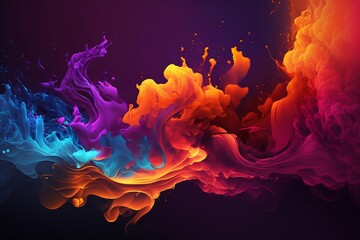 Fire and ice abstract background.ai generative 