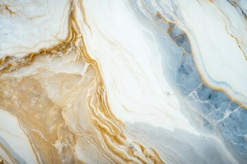 Canvas Print - Beige marble, after polishing. The background and texture is a genuine natural marble stone. Generative AI