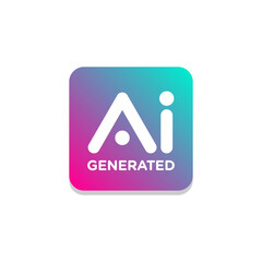 Vector icon for Artificial intelligence generated content