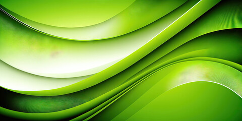 Green Abstract Background. Generative AI