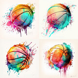 Fototapeta Motyle - Basket ball Icon ideas