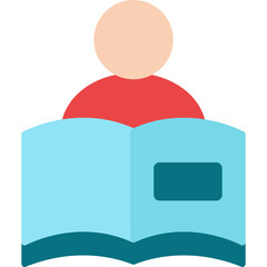 Sticker - Reading Book  Icon