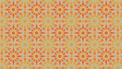 Wall Mural - islamic textile pattern, moroccan pattern, ramadan pattern geometri seamless pattern