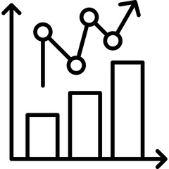 Canvas Print - Statistical Chart Icon