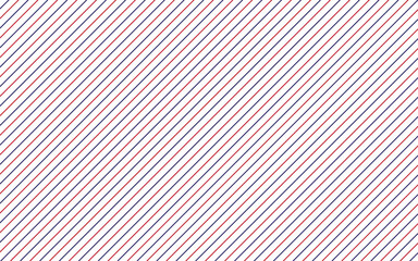 Wall Mural - Red and blue diagonal stripes seamless pattern background vector illustration