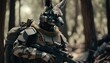 © YuDwi Studio - realistic animal in army suit , kangaroo black ops army by ai generative