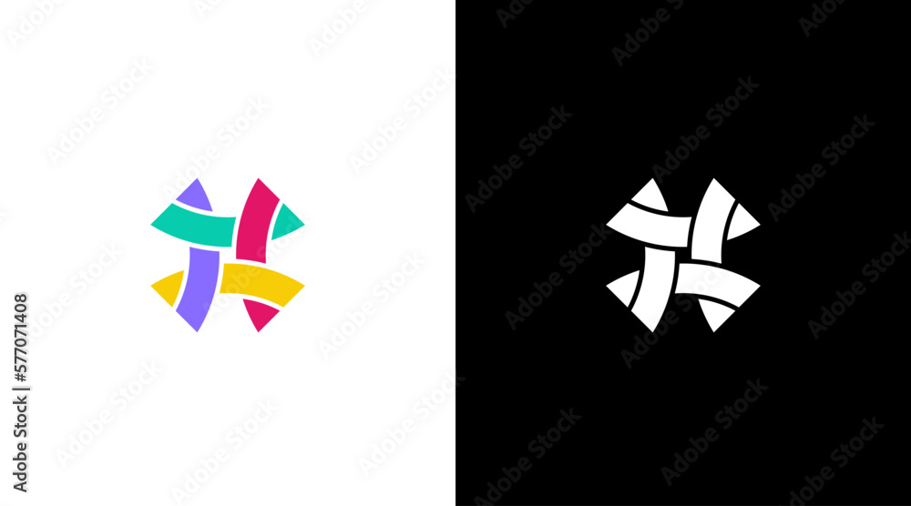 Community teamwork colorful logo group unity icon Design template Stock ...