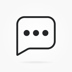 Fototapete - 3d isolated vector elements. Minimal modern message, chat, speak, dialog, chatting icon emblem symbol. 3d blue messaging chatting icon. Mobile app icons for UI UX website mobile app