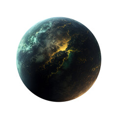 Wall Mural - Imagery of imaginary planets for your cosmic image. Ai generated.