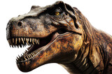 Fototapeta  - T-Rex dinosaur isolated on transparent background. Ai generated.