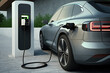 © ADDICTIVE STOCK - AI contemporary electric vehicle charging at station