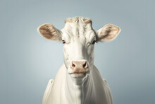 AI Image Of Domestic Cow In Studio