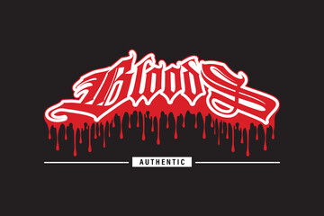 Canvas Print - streetwear graphic design red bloods 