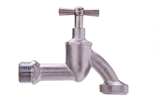 Fototapete - isolated faucet on white background