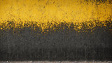 Fototapeta Na ścianę - Muro de Hormigón con Superficie Rugosa en Color Amarillo y Gris, IA Generativa