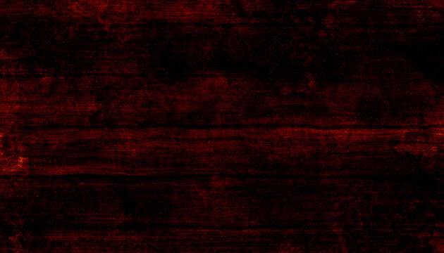 dirty dark horror red wooden surface with mystery scratched grey messy dark parts. grunge wood with 