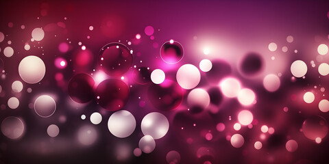 Wall Mural - background bokeh magenta  bubbles-ai generative