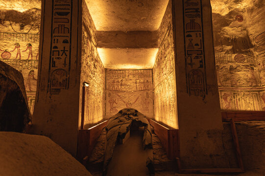 tomb of ramses iv in valley of the kings, egypt