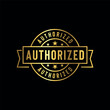 © waniperih - Authorized Golden Stamp Seal Vector Template