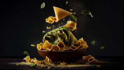 Wall Mural - Delicious Pasta pesto