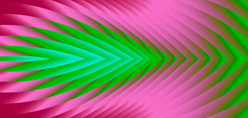 Wall Mural - pink green design lines abstract background