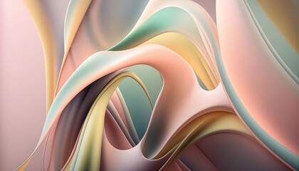 Abstract silky background. Generative AI