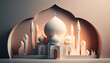 3D Eid Mubarak Design. Banner for islamic banner festivity like eid al adha, fitr, ramadhan, etc.
