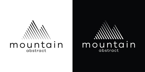 Wall Mural - mountain logo abstract vector illustration